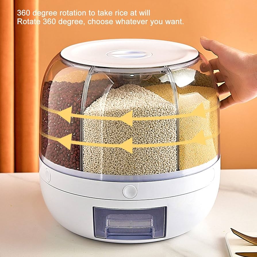 Synova SpinServe | 360-Degree Rotating Food Dispenser.